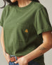 Women's Heavyweight Pocket Tee St. Patrick's Day - Chive